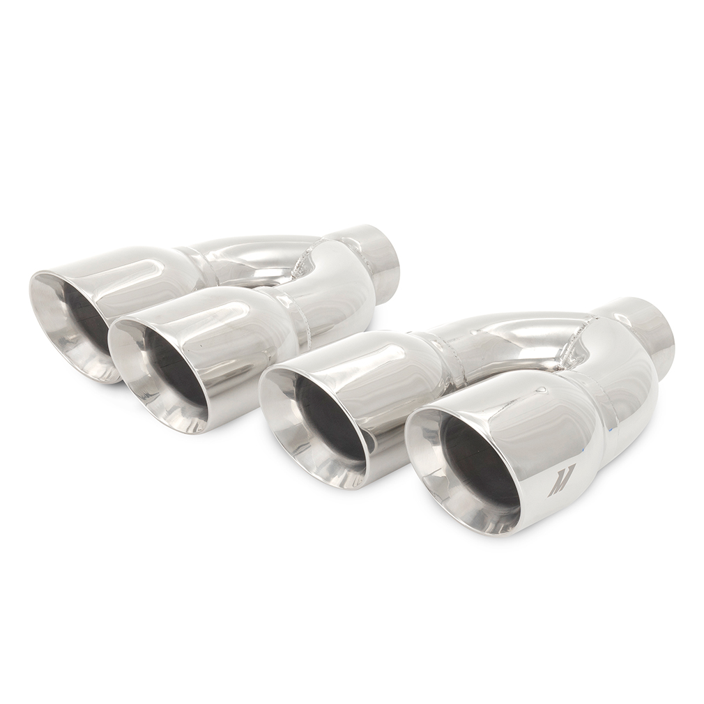 Mishimoto — Mishimoto Universal Steel Muffler Tip 2.5in Inlet Dual Y Polished - view 5